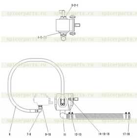 PIPE OF PRIORITY VALVE