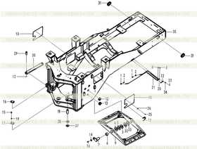 Rear frame