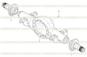 Axle casing  70A0020