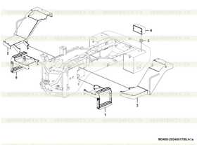 Right lower ladder assembly