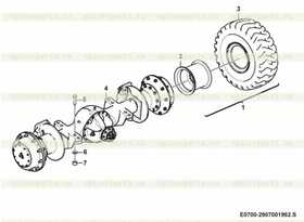 Front axle  A504B