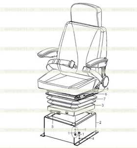 Амортизатор водительского сидения 41992714