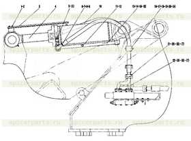 BIG CHAMBER TUBE OF TILT CYLINDER