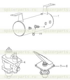 Кран ручной слива рессивера 41266/W3714B/41265