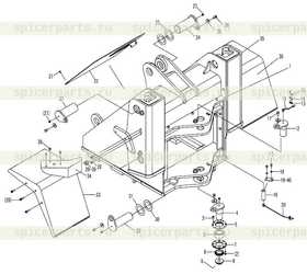 TUBE OF FRONT STEERING CYLINDER