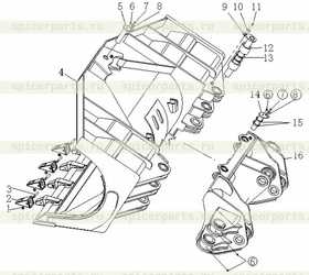 SIDE DUMP BUCKET ASSEMBLY