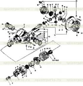 Гипоидная пара 297451/25917 (по часовой) SDLG 956