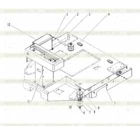 Шайба амортизационной подушки опоры кабины 3129131/319941/295121