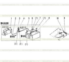 Battery cable A50*1100