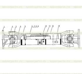 Spline shaft 2908000106-15