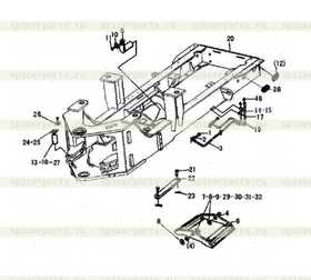 Rear frame