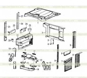 Rear cover sheet access door