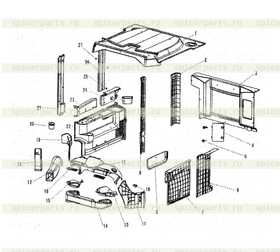 Right/upper cover sheet rear