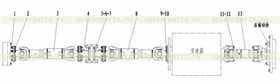 Крестовина 45x127mm/411487/4114851 Huatai