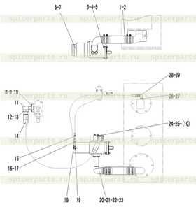 OIL INLET PIPE OF PUMP