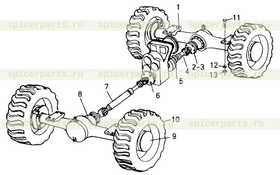 REAR AXLE ASS'Y ZL15J-B