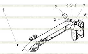 Front Combined Lamp Bracket Group