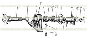 Spacer for output flange