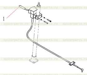 Трос переключения скоростей SEM W126A