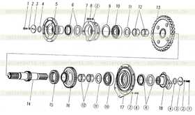 Front output shaft flange