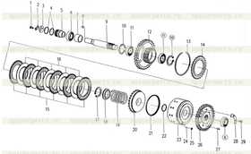 Pinion reverse shaft