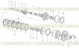 Mind driving gear shaft