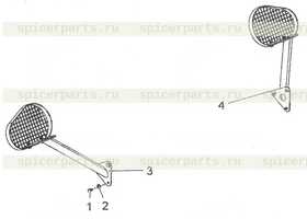 Right front lamp component