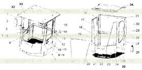 Стекло лобовое центральное Z3A45