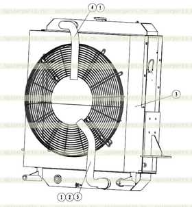 Cooling package Hose inlet