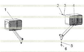 Right front lamp assembly