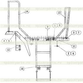 RIGHT REAR HANDRAIL ASSEMBLY