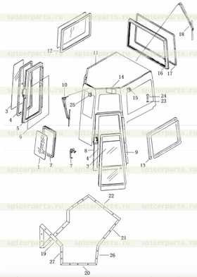 window frame, L.H