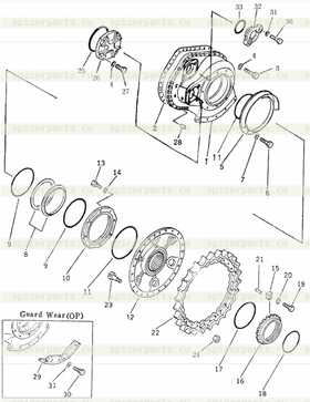 case, final drive L. H