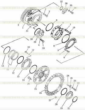 case, final drive, L. H