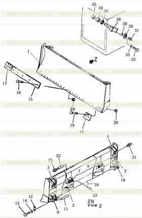 bracket, R. H