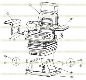 armrest (R.H.)