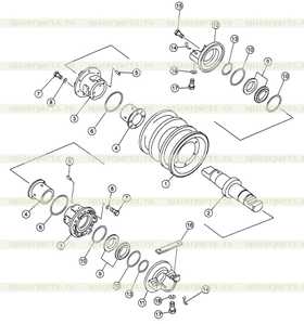 Track roller shaft