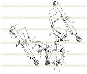 BLADE OIL CYLINDER ASS'Y (L.H.)