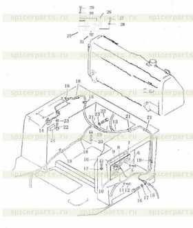 Реле стартера 216537 (JD23) 24v