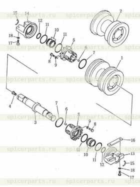 track roller, double flange