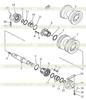 roller, track, single flange