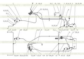 Oil pipe rear alxe brake