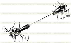 gimbal &amp; spline shaft assembly