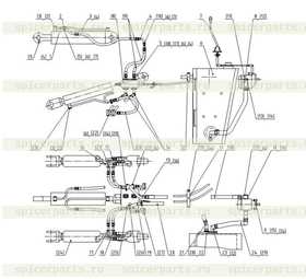 Work device hydraulic control system