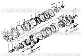 driving plates assembly first backward gear