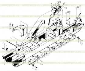 WELDMENT, RIGHT UNDERCARRIAGE