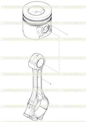 Piston and connecting rod group