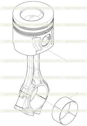 Piston and connecting rod assembly