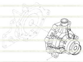 Water pump pulley assembly