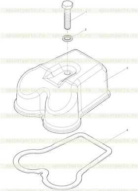 Seal gasket of cylinder head cover